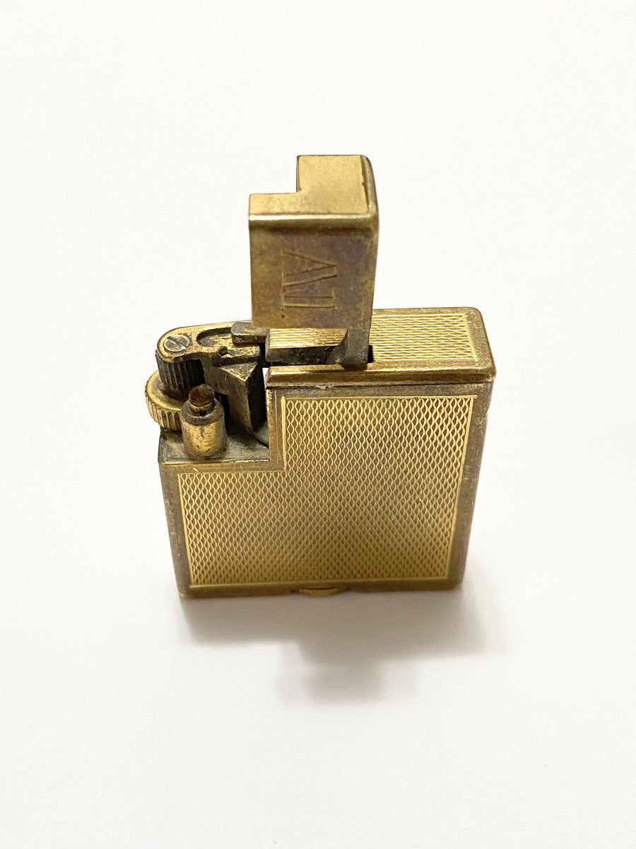 Isqueiro Antigo Dunhill London Folhado Ouro