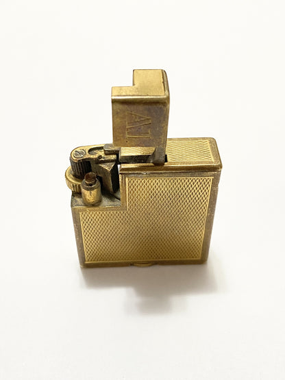 Isqueiro Antigo Dunhill London Folhado Ouro