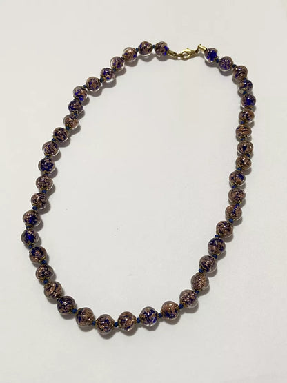 Colar Antigo Em Vidro Murano Glass Original Venezia Itália