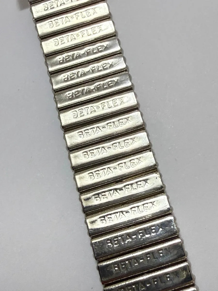 Pulseira Para Relógio Antiga Dourada Expansível Beta-flex