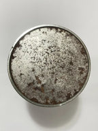Isqueiro De Mesa Antigo Em Vidro E Metal