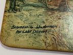 Placa Antiga Inglesa Arte De Alex Jawdokimow 1973 Bowness Inglaterra Antiga