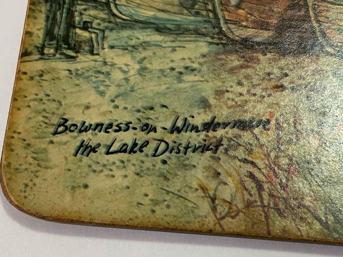 Placa Antiga Inglesa Arte De Alex Jawdokimow 1973 Bowness Inglaterra Antiga