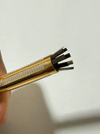 Limpador De Cachimbo Antigo Retrátil Metal Dourado