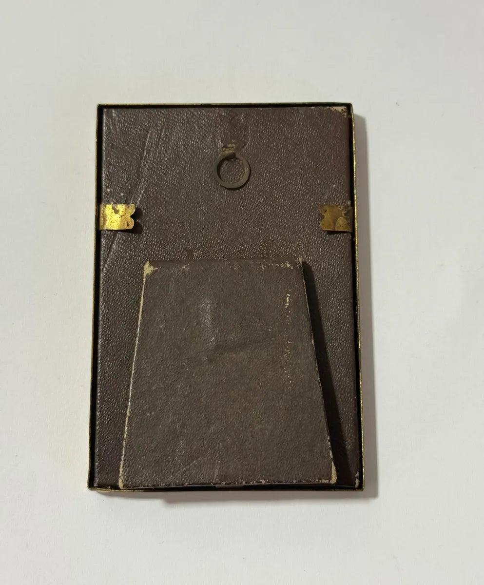Porta Retrato Antigo Metal Dourado Palácio Schonbrunn Viena