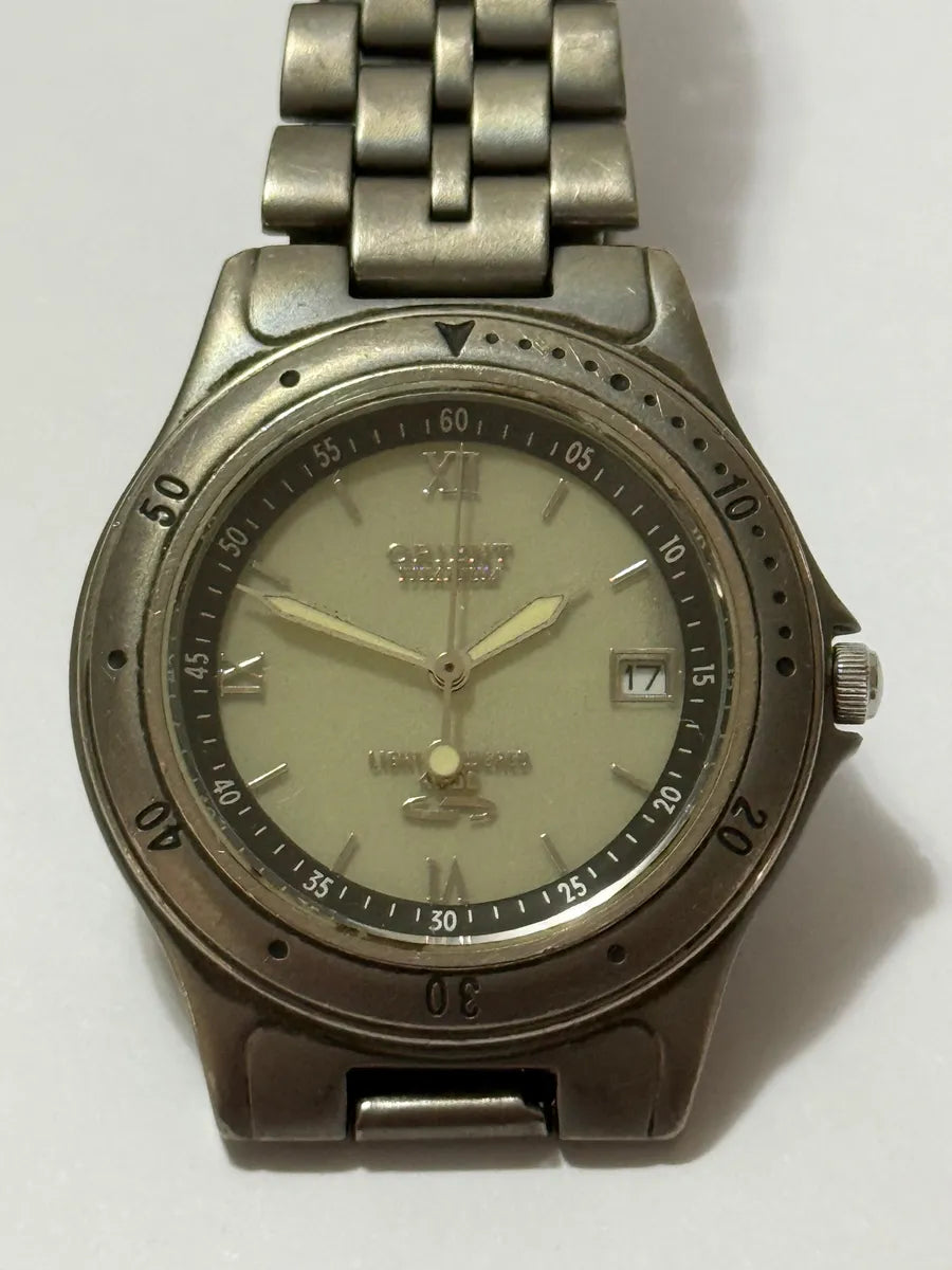 Relógio Antigo Orient Titanium 100m Automático Japan