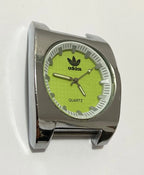 Relógio Antigo adidas Quartz Prata Japan Prata Quadrado verde
