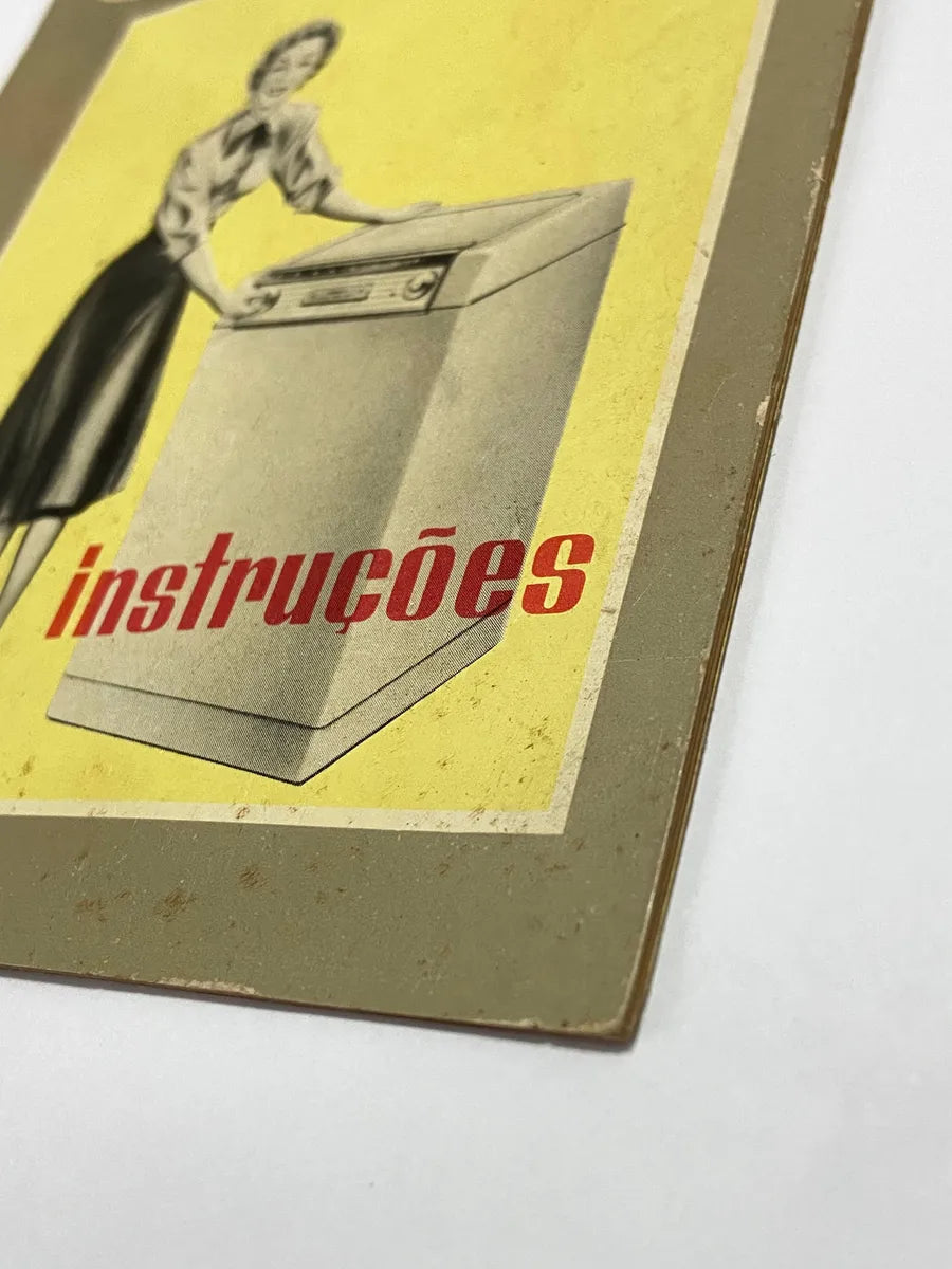 Antigo Manual Bendix Economat Lavadeira Automatica Anos 50