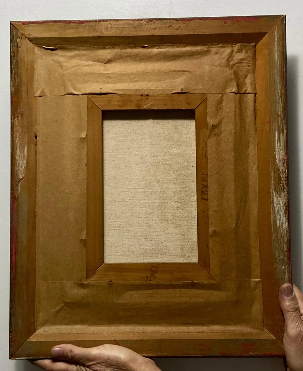 A. Dubsky - Quadro Antigo Óleo S/ Tela Rua Colonial