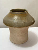 Vaso Antigo De Cerâmica Artesanal Rustico Esmaltado