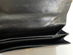 Carteira Clutch Antiga H. Laufer Couro Preto Preto