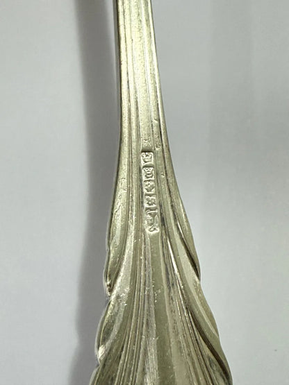 Colher Antiga Prata Europeia Com Marca