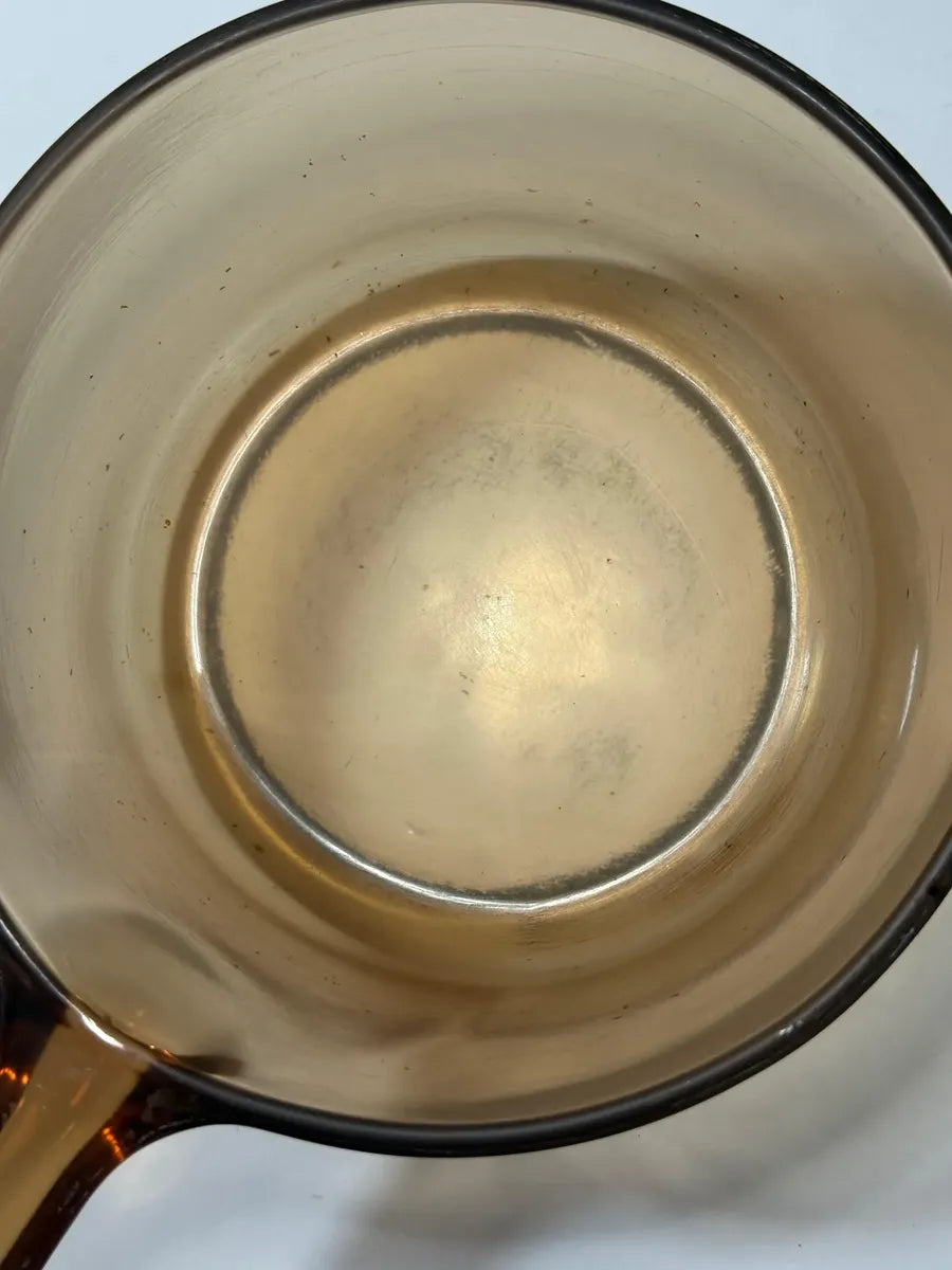 Panela Antiga Vision Corning Original Vidro Fumê 1,5l 19cm