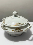 Sopeira Antiga Porcelana Real Brasil Ouro