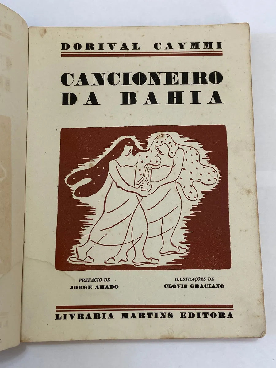 Livro Antigo Cancioneiro Da Bahia - Caymmi 1a Edição