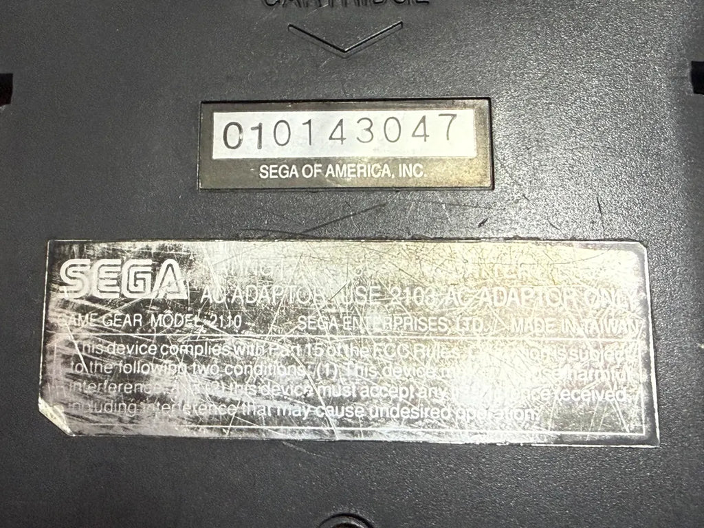 Console Antigo Sega Game Gear + 5 Jogos Originais Preto