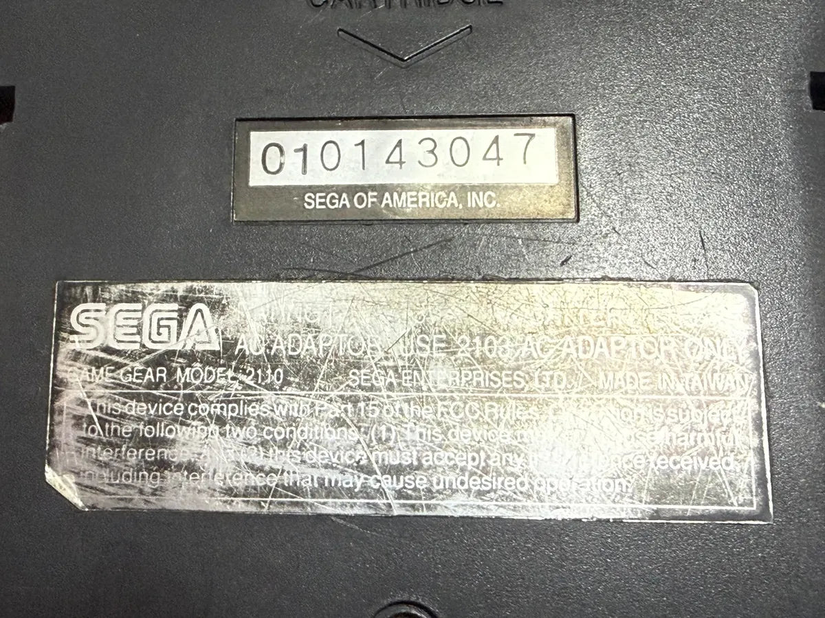Console Antigo Sega Game Gear + 5 Jogos Originais Preto