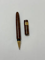 Antiga Caneta Sable Formato Charuto Com Estojo Marrom
