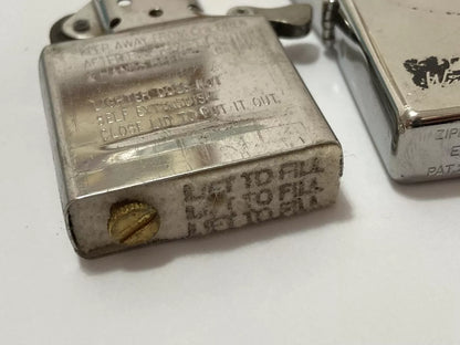 Isqueiro Antigo Zippo Usa Prata 2032695 Windproof Lady