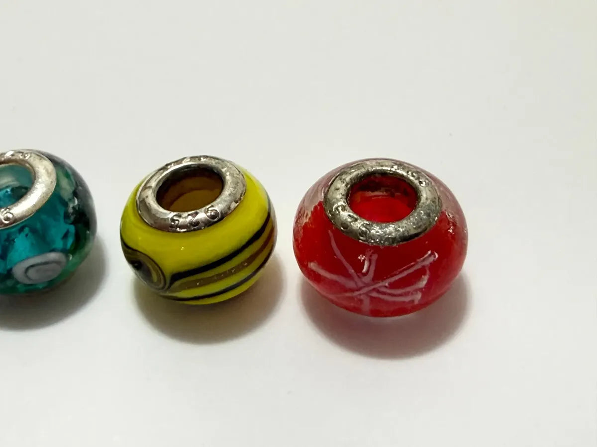 Berloques Murano E Prata 925 Cores E Detalhes - 3uni Colorido