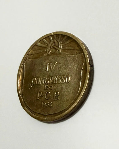 Medalha Antiga Luís Carlos Prestes Iv Congresso Pcb 1954
