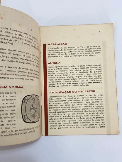 Manual Ge Instruções Receptores De Tv Antigo