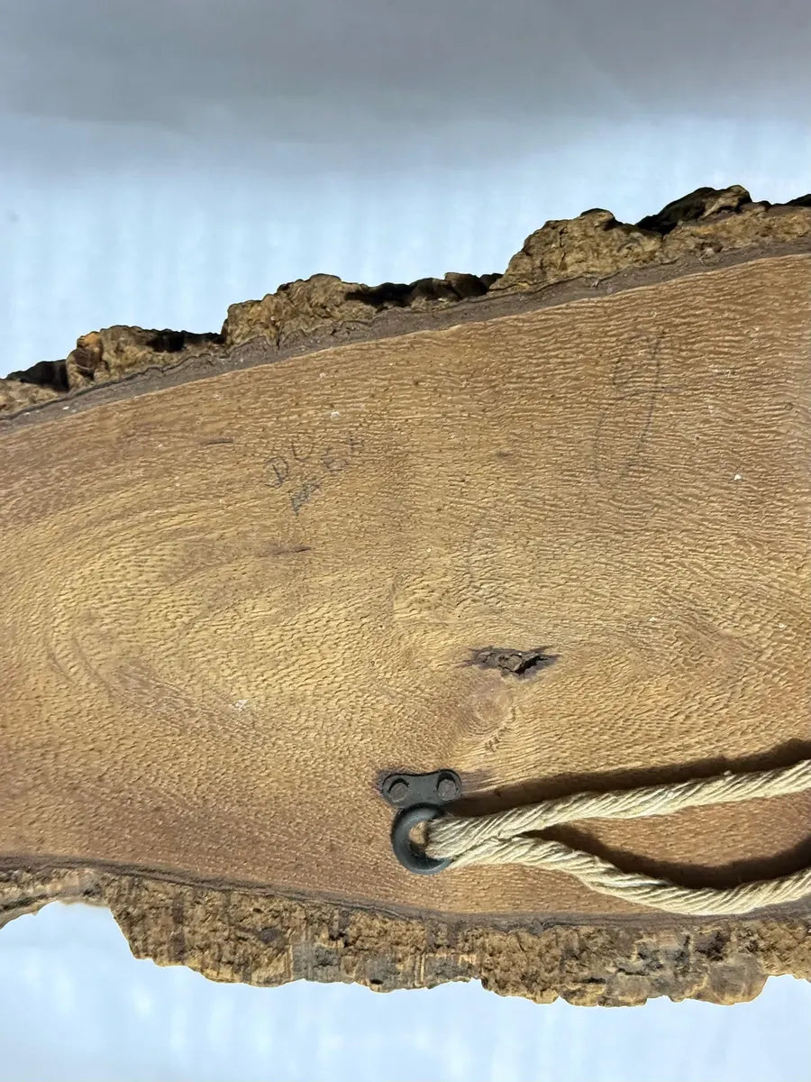 Pinturas Antigas Em Casca De Árvore Cenas Rurais Rústicas