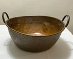 Caldeirão Antigo Em Cobre Com Alças 49cm