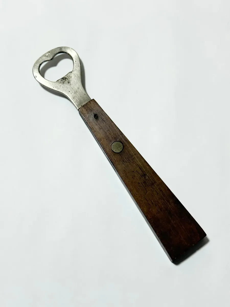 Abridor De Garrafas Antigo Maesa Cabo Madeira 18,5cm