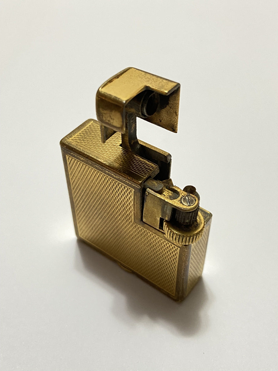 Isqueiro Antigo Dunhill London Folhado Ouro