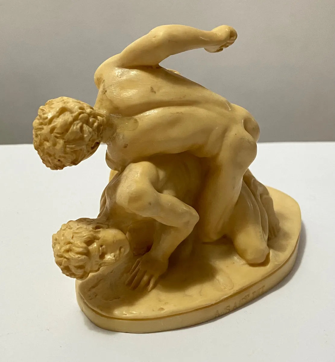 Escultura Antiga Luta Greco Romana Lotta A.santini - Italia