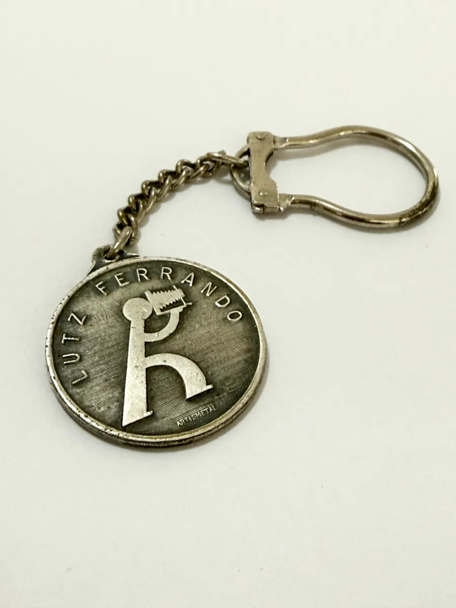 Chaveiro Antigo Lutz Ferrando Artismetal Metal Década 60/70 Prateado