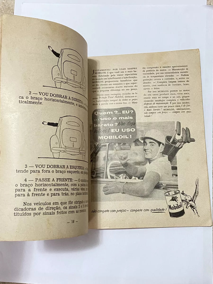 Livro Antigo Guia Do Motorista 1957 - O Mais Completo Manual De Instruções
