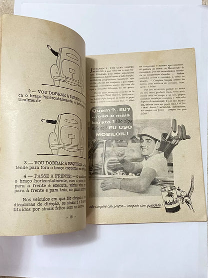 Livro Antigo Guia Do Motorista 1957 - O Mais Completo Manual De Instruções