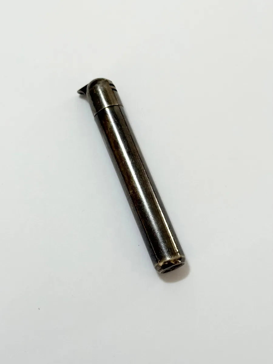 Antigo Isqueiro Metálico Cilíndrico