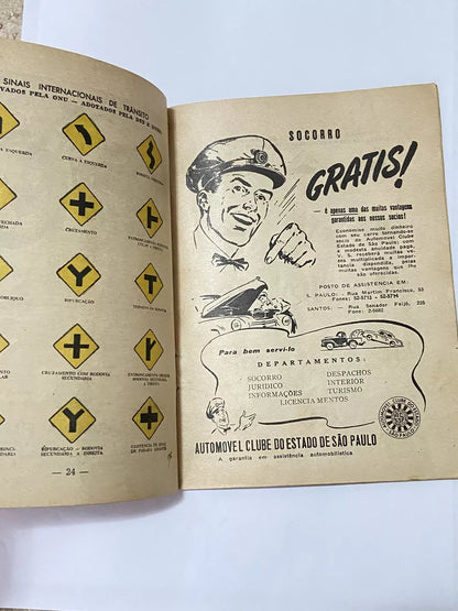 Livro Antigo Guia Do Motorista 1957 - O Mais Completo Manual De Instruções