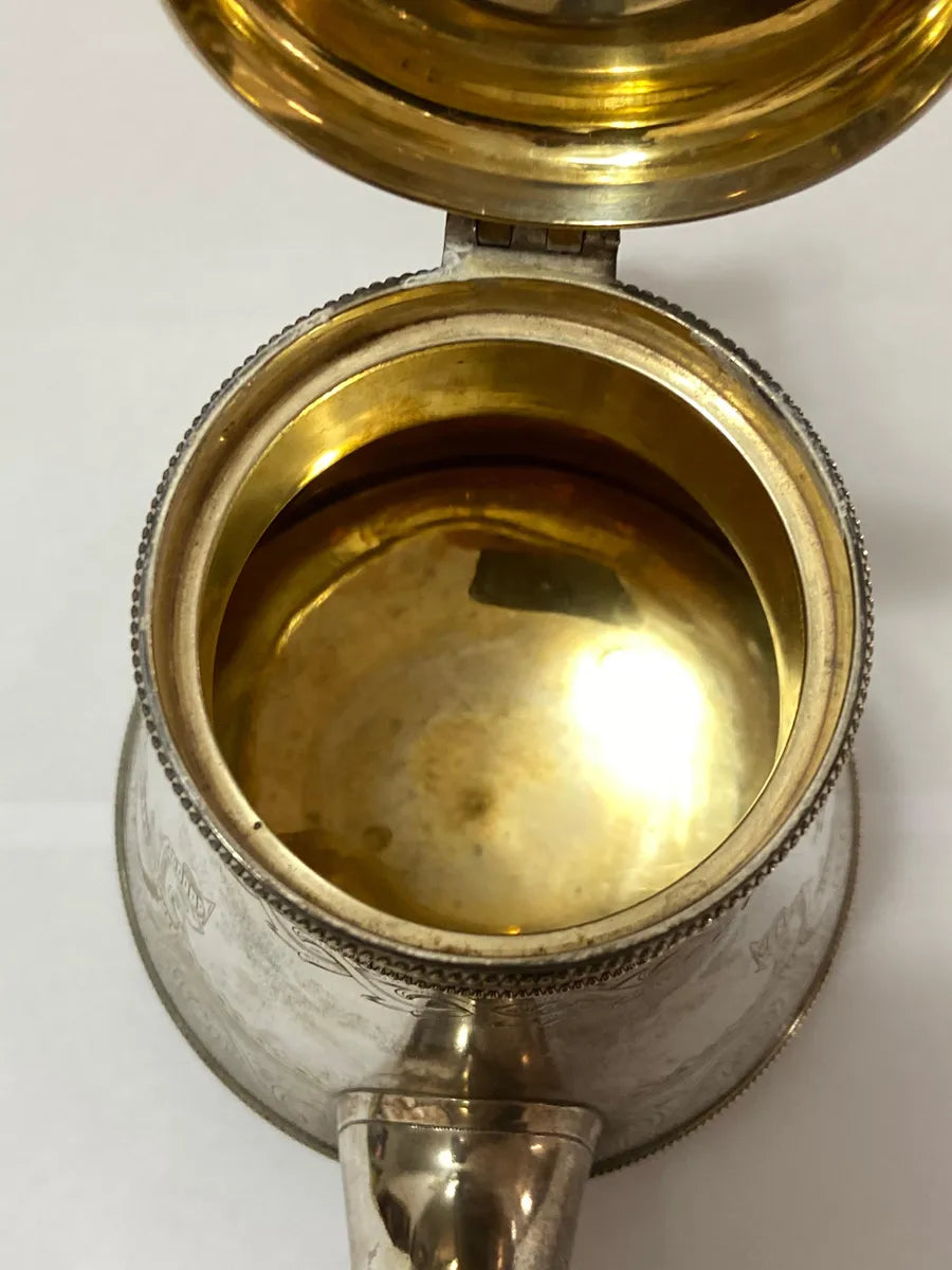 Antigo Bule Russo Imperial Em Prata 84 Zolotniks 1891 742g