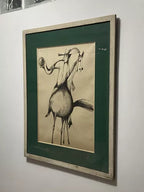 Quadro Antigo Aldemir Martins - Cangaceiro - Moldura E Vidro