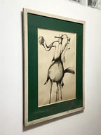 Quadro Antigo Aldemir Martins - Cangaceiro - Moldura E Vidro