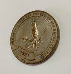 Medalha Antiga Alemã 1921 Mérito No Campo Criação Canarios