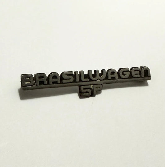 Emblema Antigo Brasilwagen Sp Para Carro Vw Original