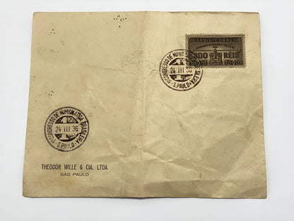 Envelope Antigo 1 Primeiro Congresso Numismática Brasil 1936