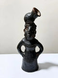 Escultura Antiga Cerâmica Figura Antropomórfica Com Vaso