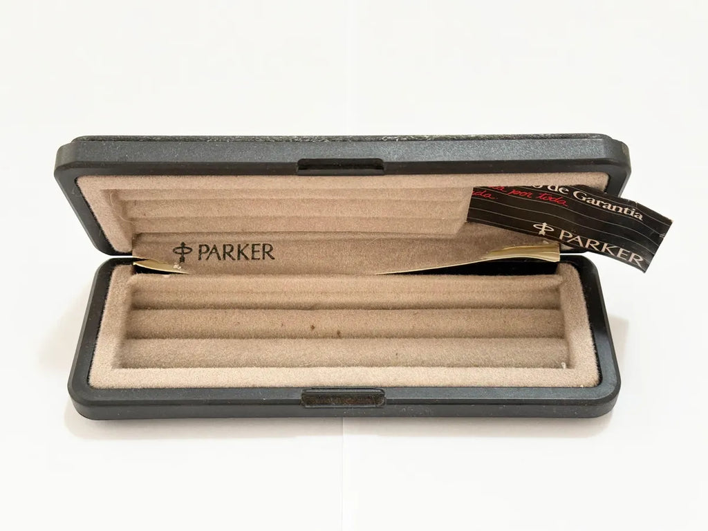 Estojo Antigo Caneta Parker Original Certificado De Garantia