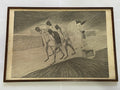 Quadro Gravura Antiga Desenho De Candido Portinari Assinada