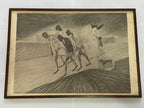 Quadro Gravura Antiga Desenho De Candido Portinari Assinada