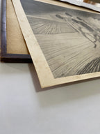 Quadro Gravura Antiga Desenho De Candido Portinari Assinada