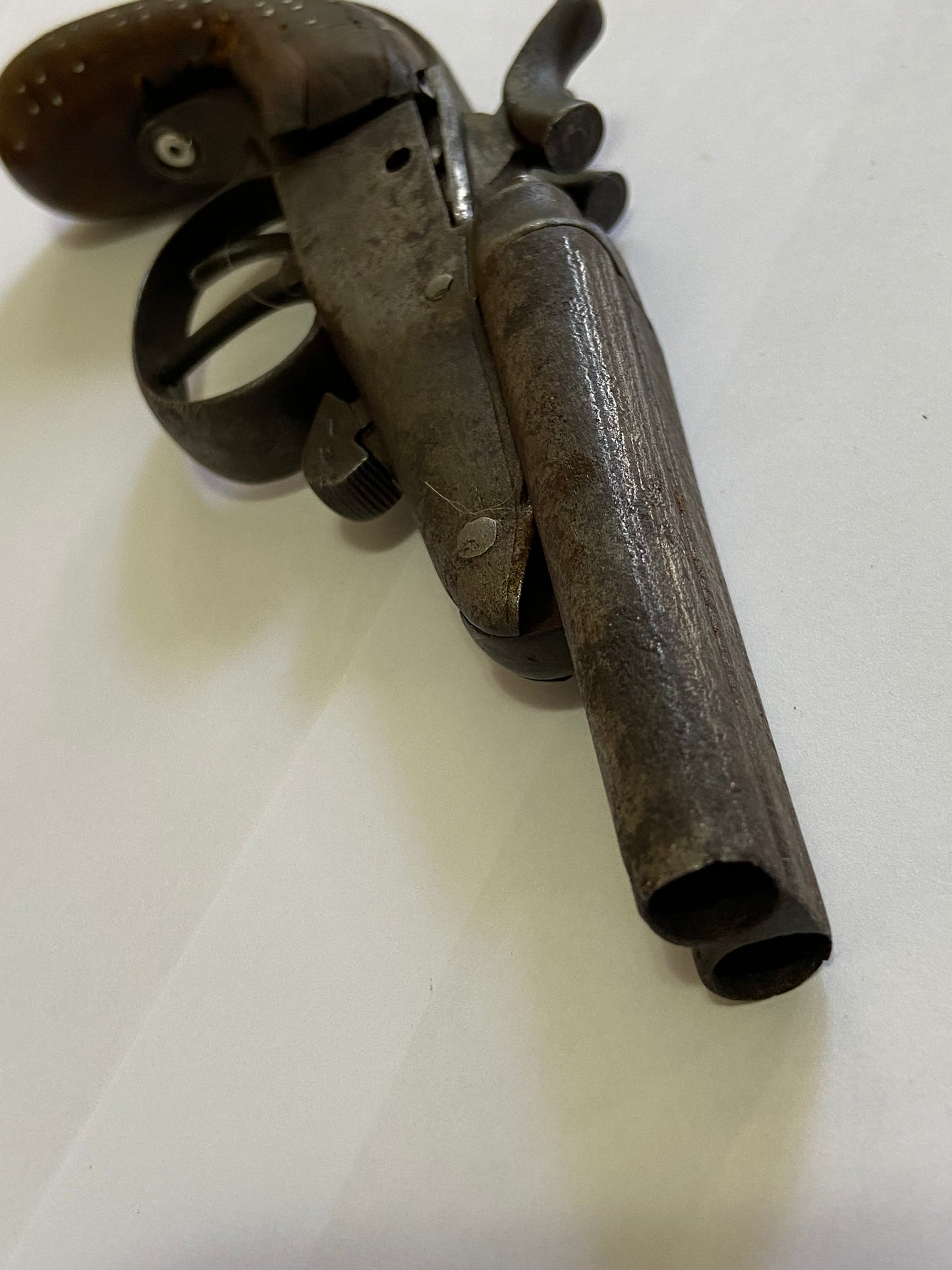 Antiga Garrucha Obsoleta Decorativa Cano Duplo Peça Coleção