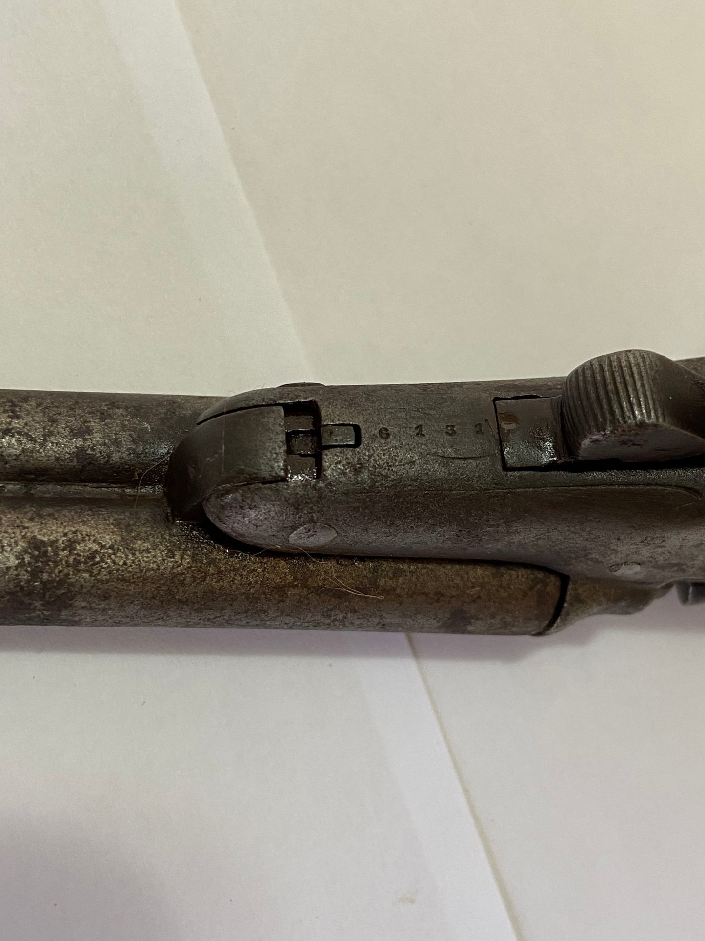 Antiga Garrucha Obsoleta Decorativa Cano Duplo Peça Coleção