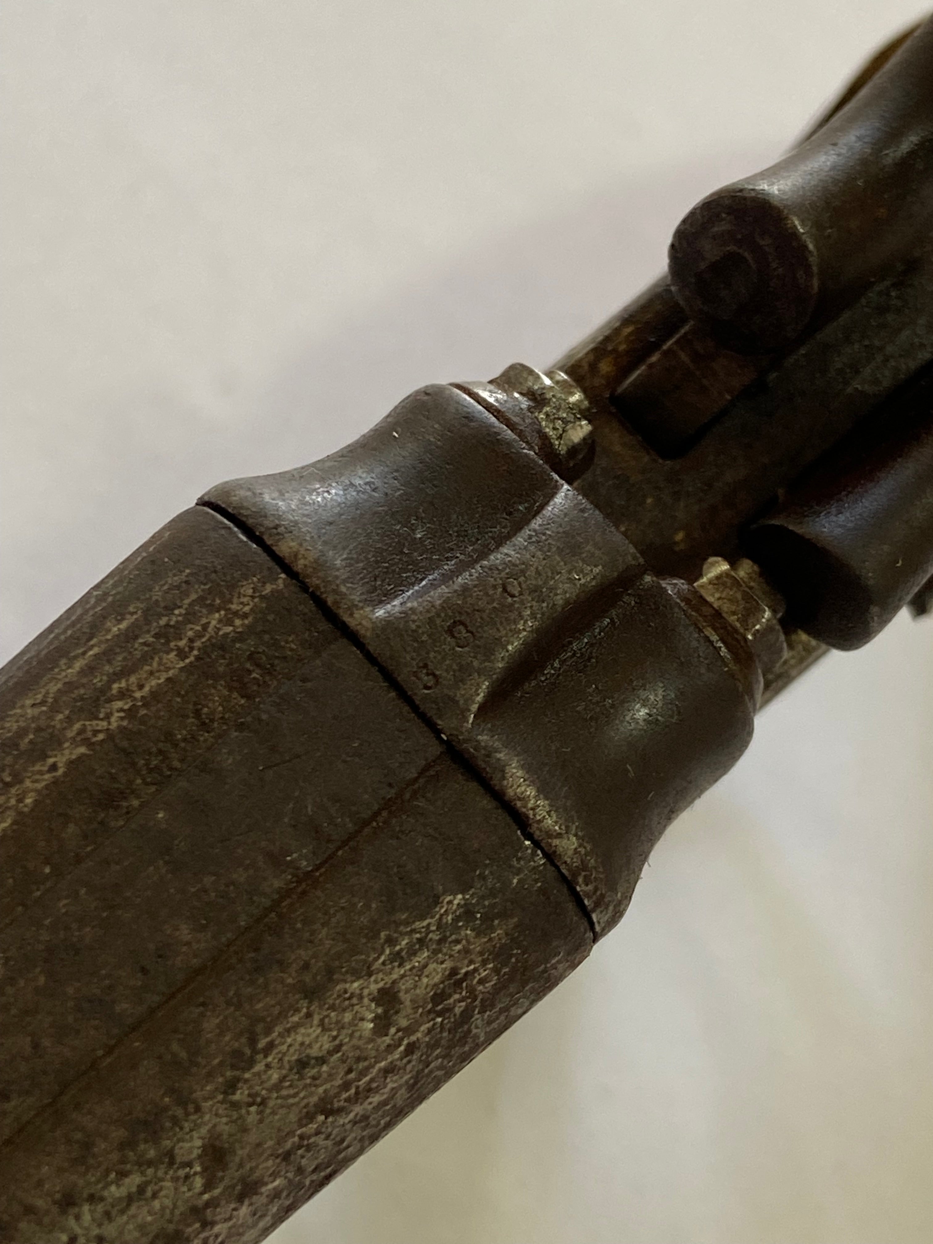 Antiga Garrucha Obsoleta Decorativa Cano Duplo Peça Coleção